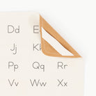 Alphabet@Hanging tab detail on the Alphabet Mini Mat