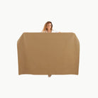 Camel / 6 Foot@woman holding camel tablecloth