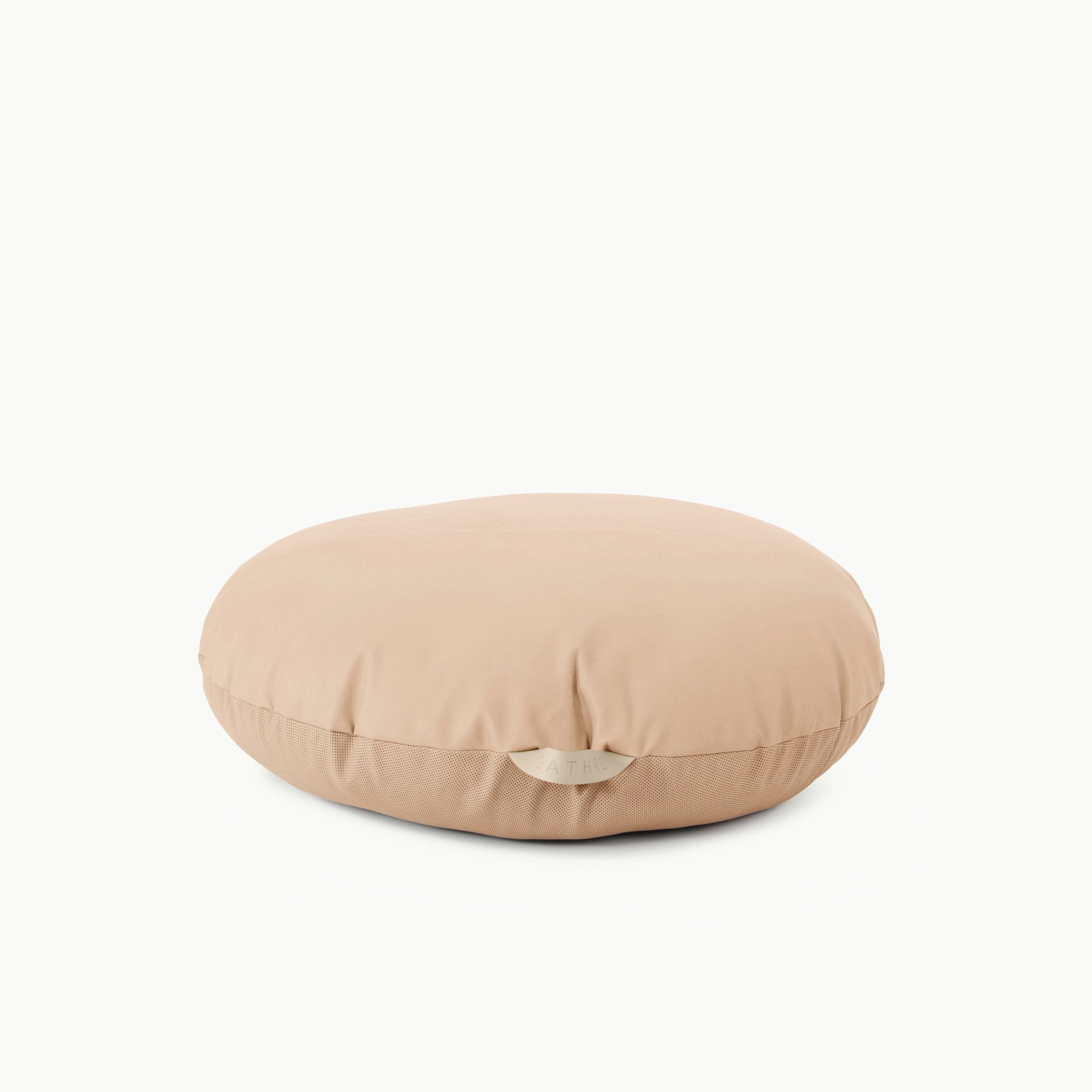 Untanned  (on sale) / Circle@Gathre deboss detail on the Untanned Circle Floor Cushion