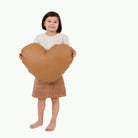 Camel (on sale)@Kid holding the Camel Heart Pillow