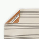 Pencil Stripe (on sale) / 6 Foot@folded corner on pencil stripe tablecloth