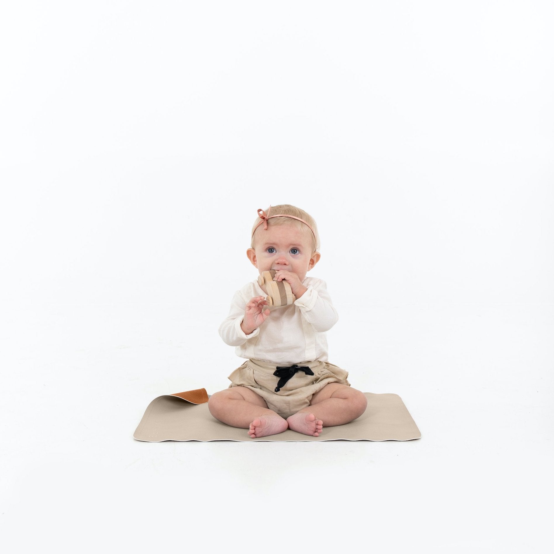 Ember • Ginger (on sale)@Baby sitting on the Ember/Ginger Micro Mat