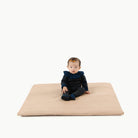 Untanned / Square@Baby sitting on Untanned Square Padded Mini Playmat