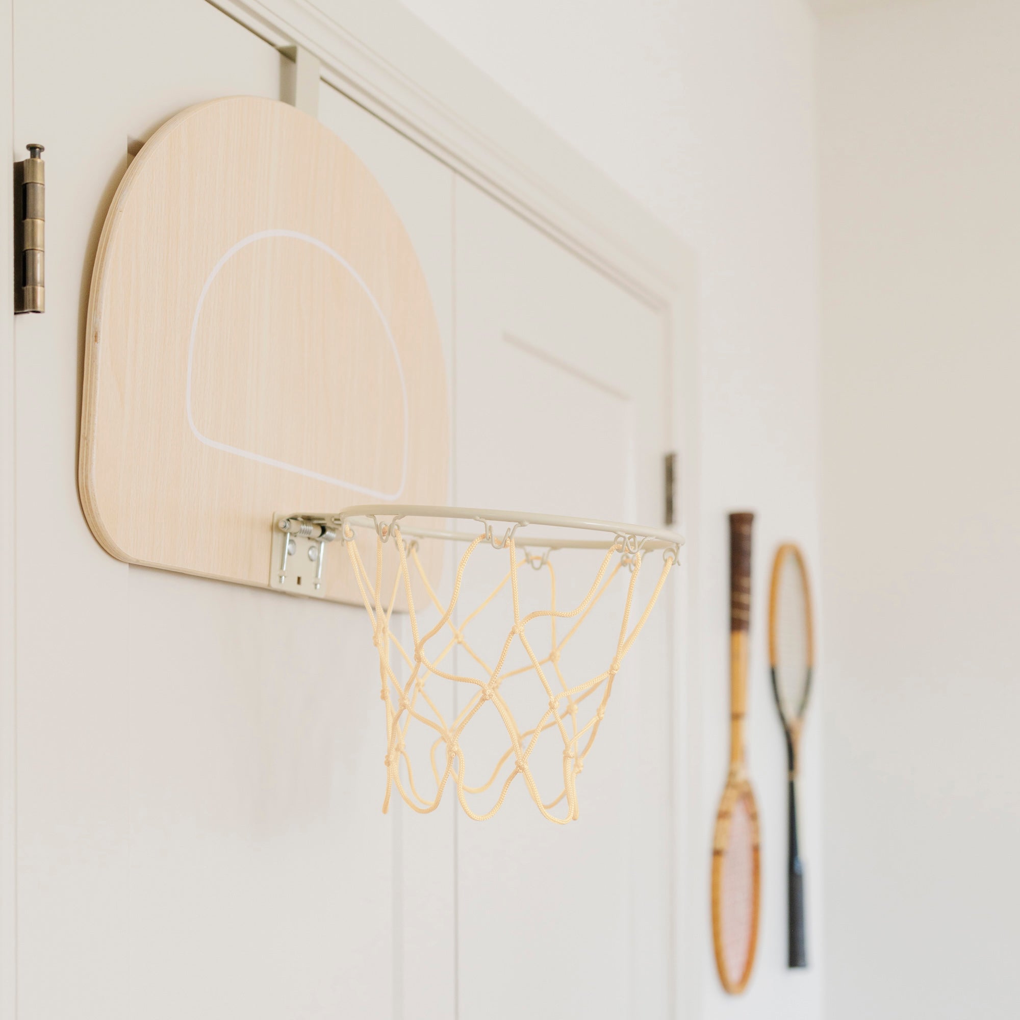 Ivory@Doorway basketball hoop designed for indoor play at home