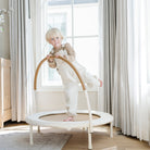 Ivory@lifestyle image of boy jumping on trampoline