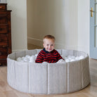 Stone Stripe@Stylish indoor ball pit for babies, toddlers, and young kids
