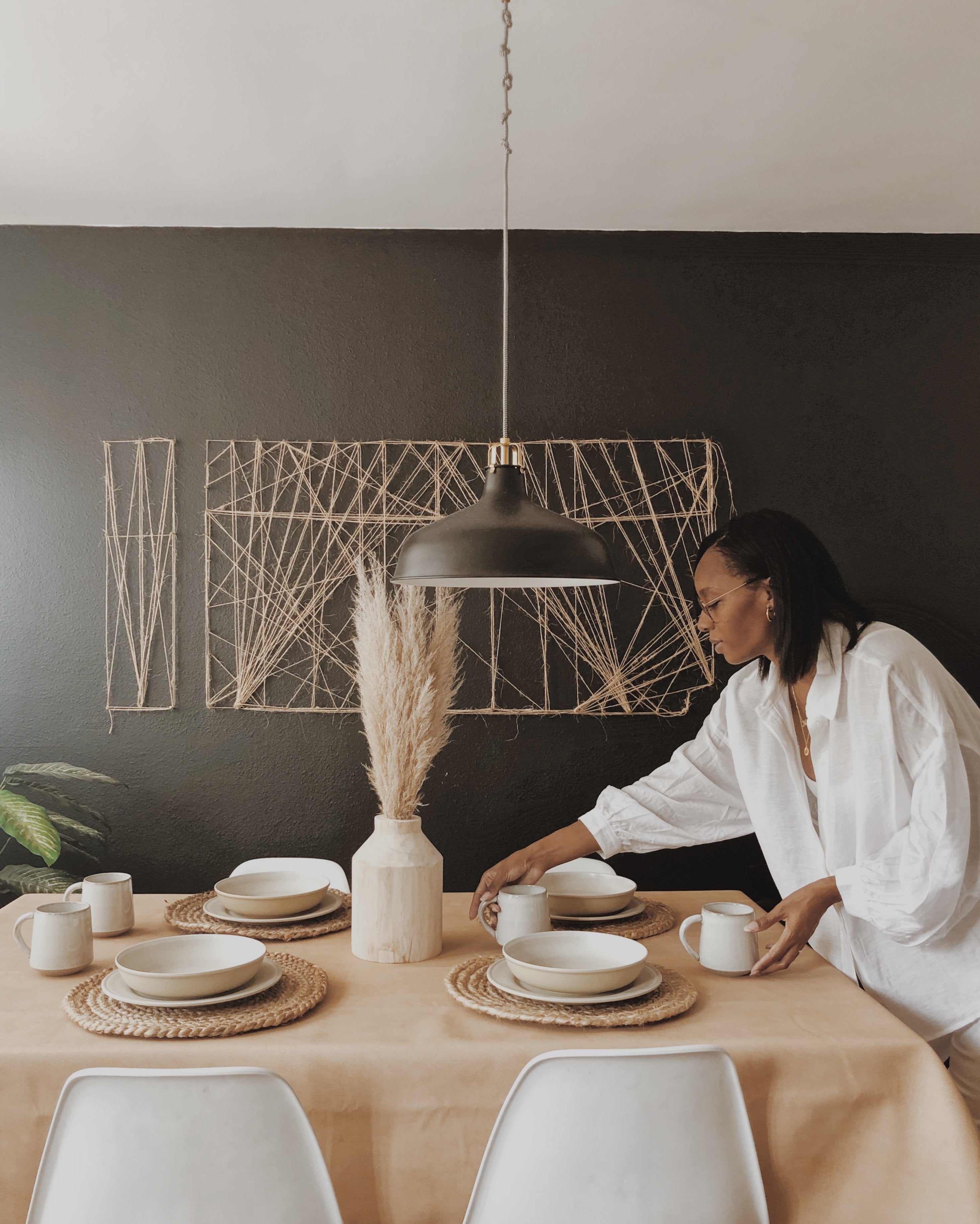 Untanned (on sale)@Untanned Tablecloth on dining table