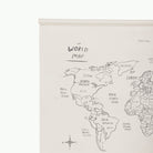 World Map@Dowel detail photo of the World Map Poster