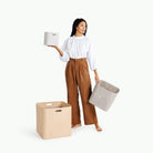 Gull (on sale)@Woman holding the Storage Bins