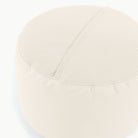 Ivory / Circle@Detail shot of perforated side of Ivory Circle Pouf 