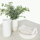 Meadow / 8 Foot@Overhead Meadow Tablecloth on dining table
