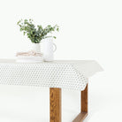 Meadow / 8 Foot@Meadow Tablecloth on dining table