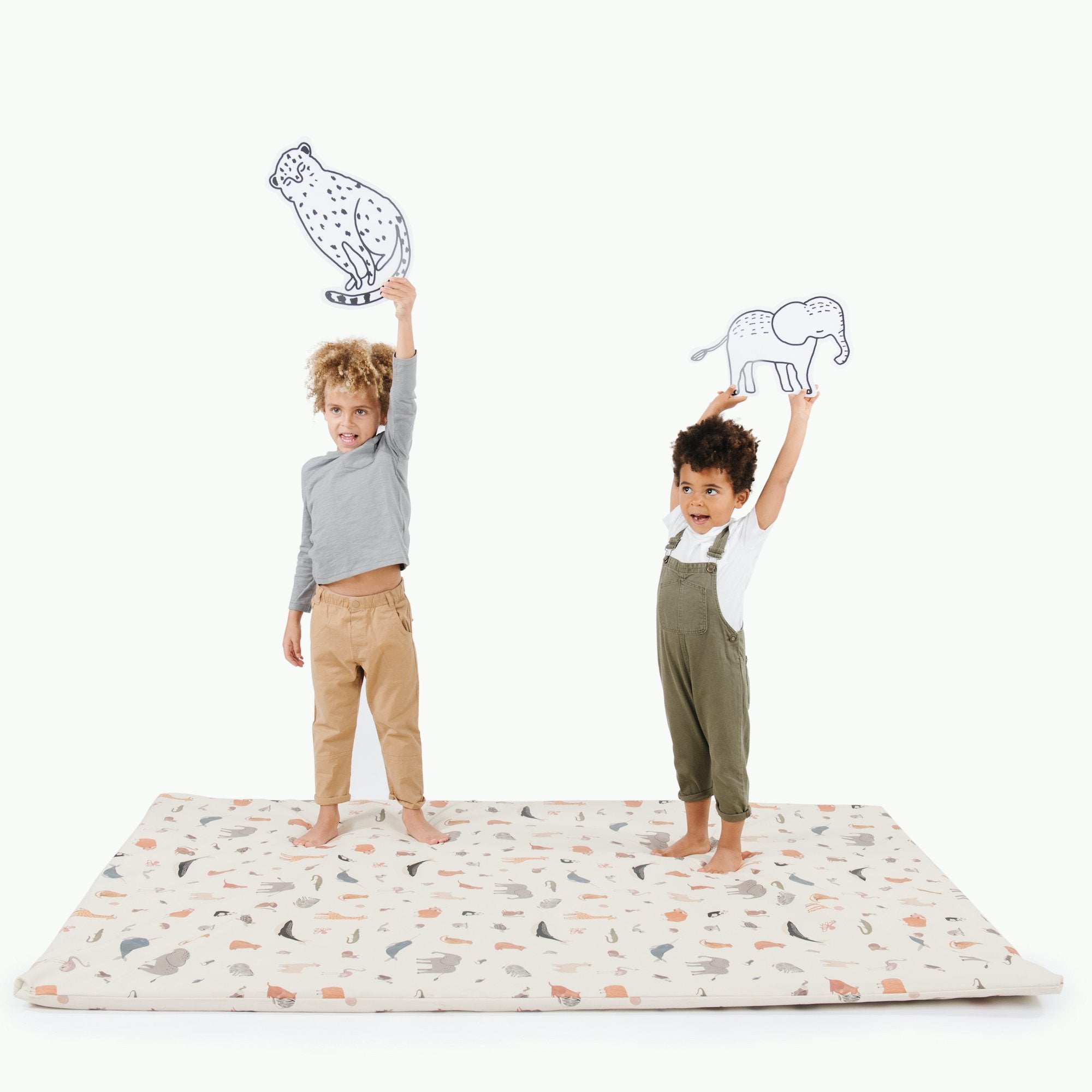 Menagerie@Kids standing on Menagerie Padded Midi+