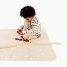 Mickey Mouse (on sale) / Square@Overhead detail of kid playing on the Mickey Mouse Square Midi Mat