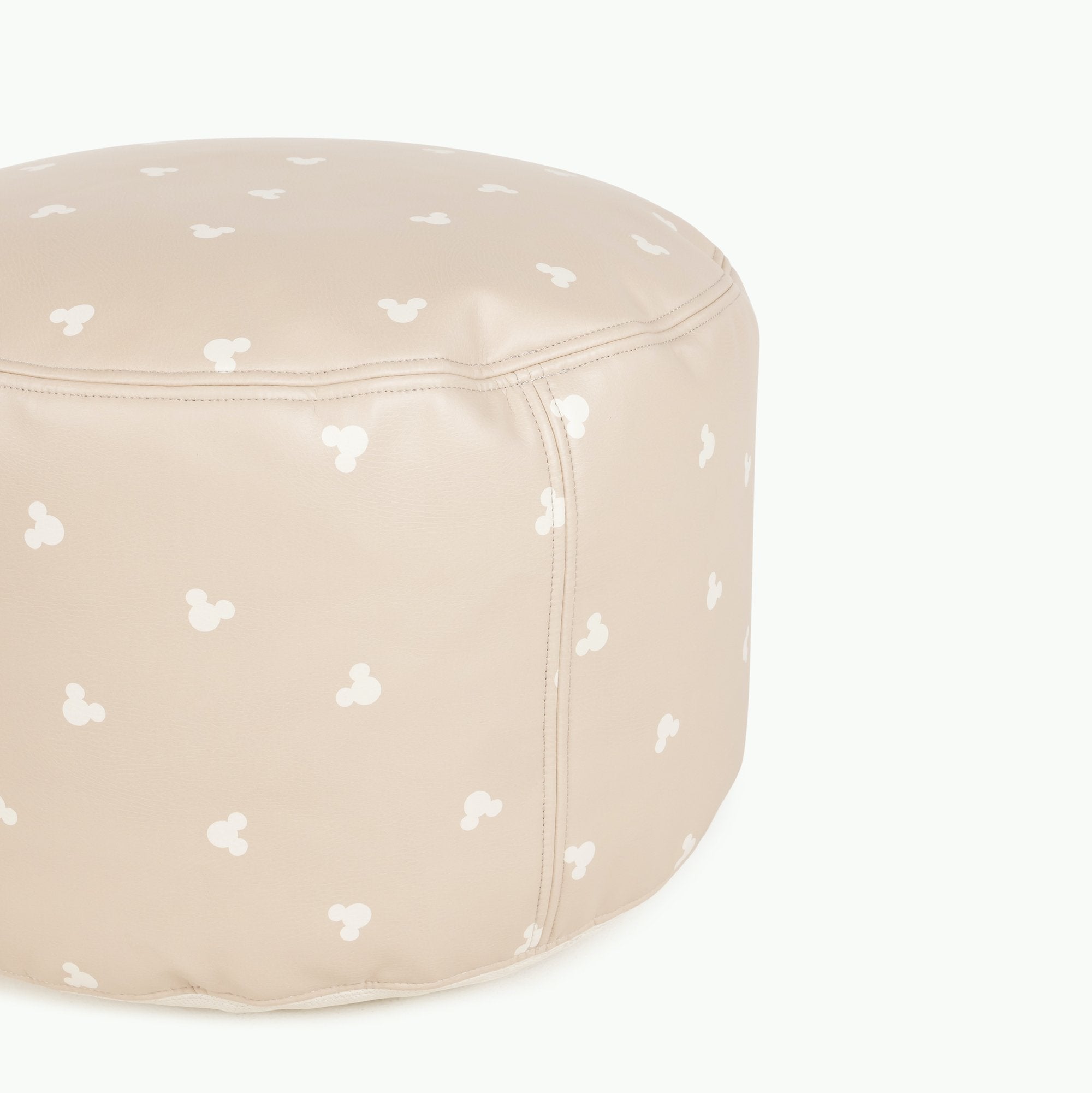 Mickey Mouse (on sale)@Seam detail on the Mickey Mouse Circle Pouf
