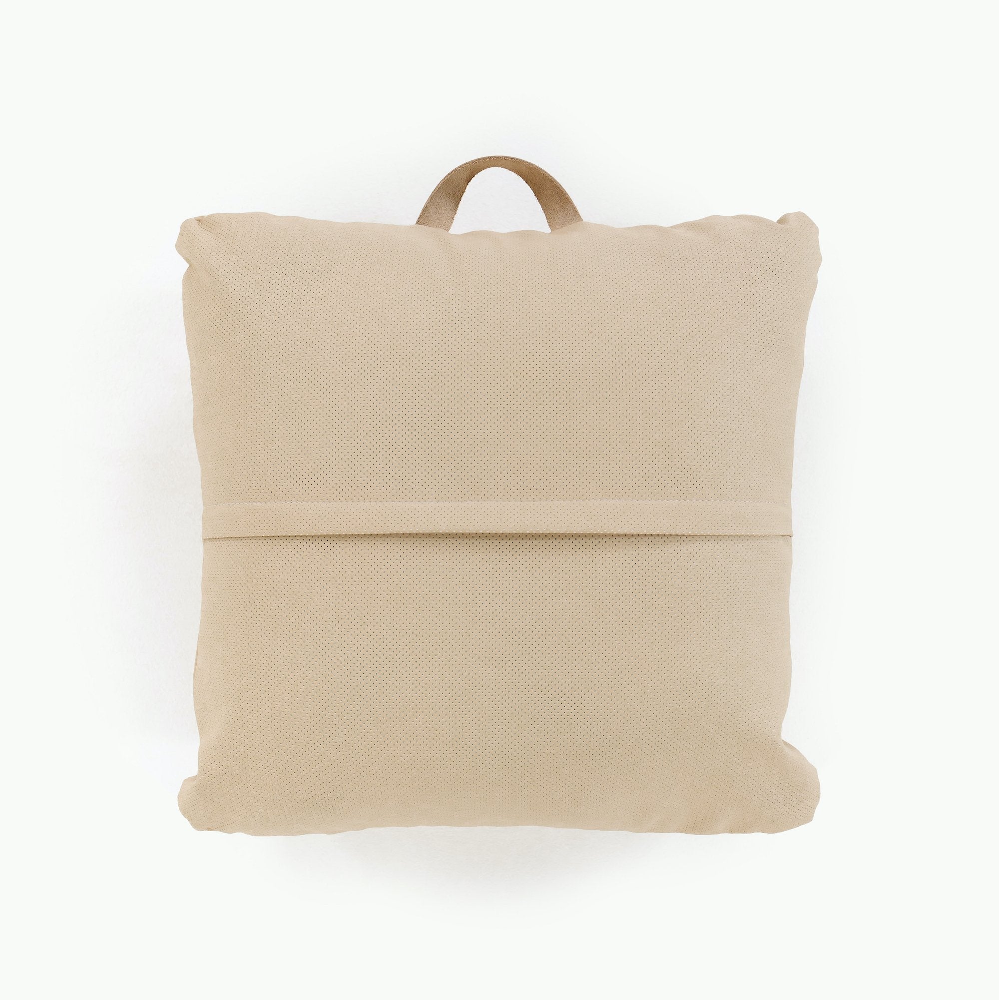 Millet / Square@Hanging tab detail on the Millet Mini Square Floor Cushion