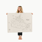 Canada Map (on sale)@Woman holding the Canada Map Mini+ Mat