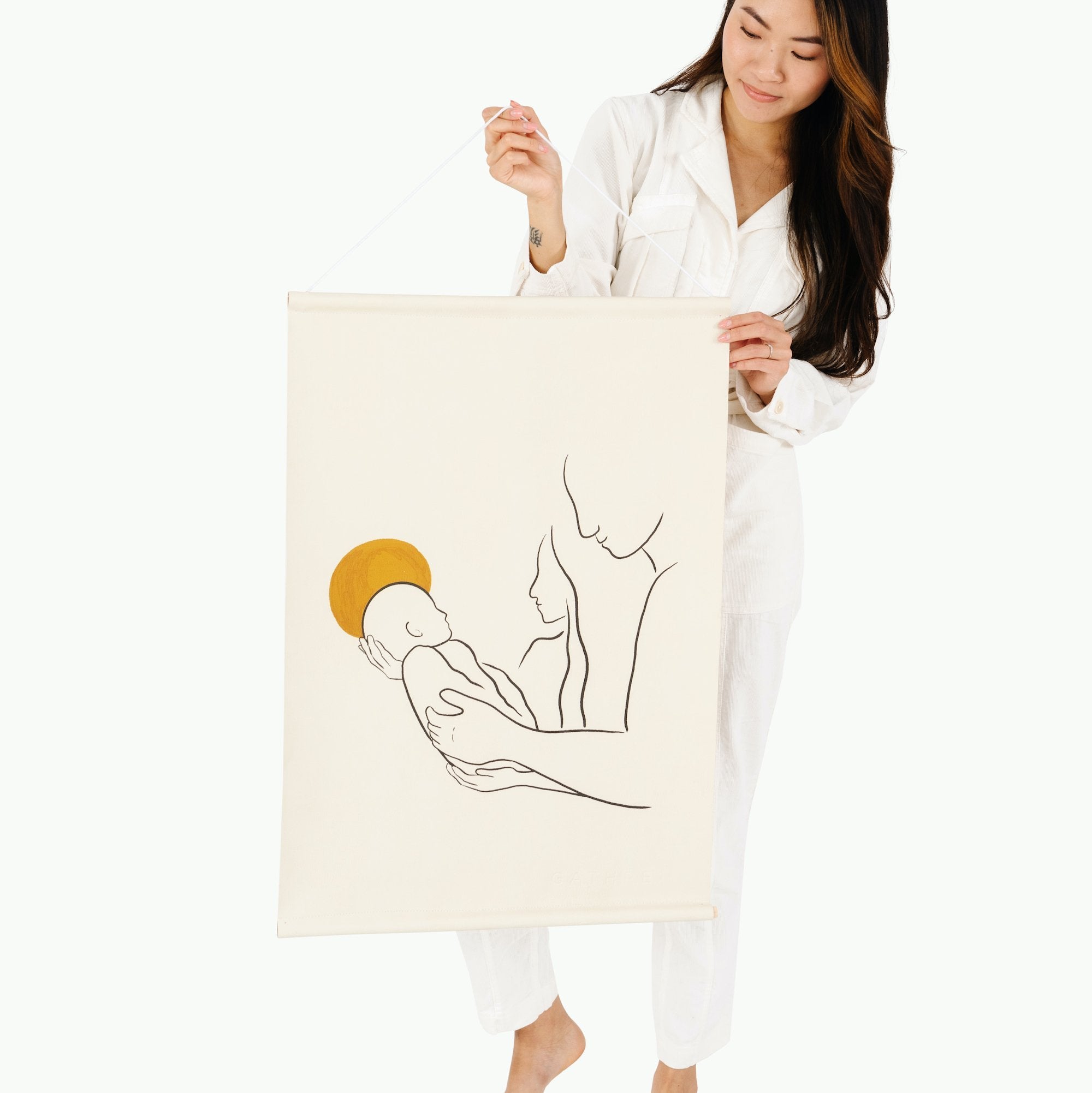 Nativity (on sale)@Woman holding the Nativity Poster 