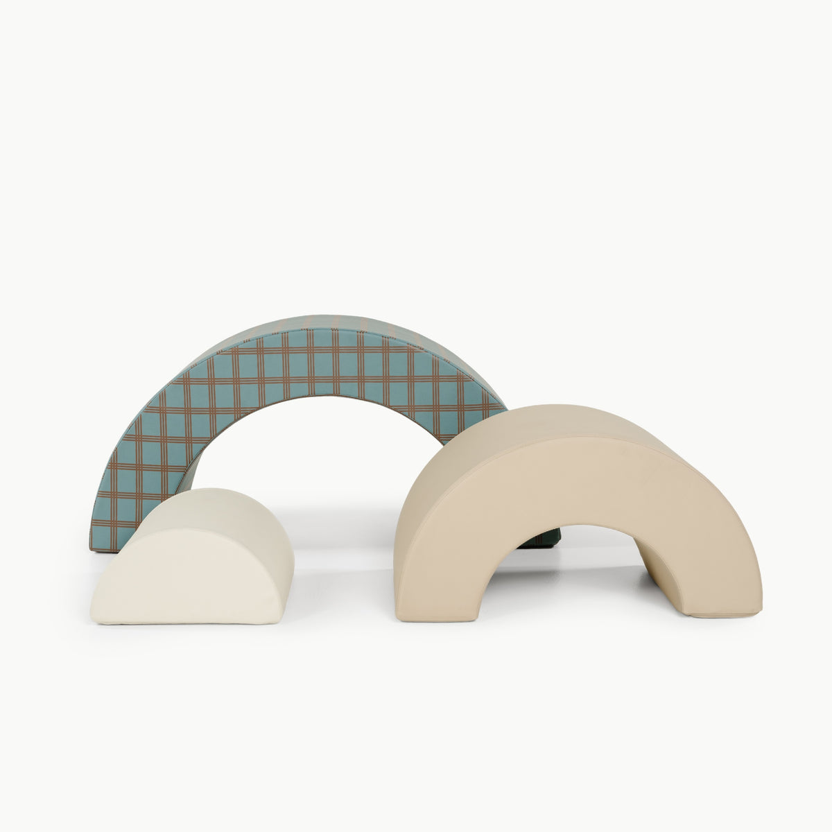 Rustic Plaid • Millet • Ivory@detail image of arc playset
