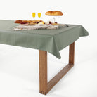 Thyme / 8 Foot@Thyme tablecloth on table
