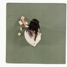 Thyme / Square@Overhead of kid playing on the Thyme Midi Square Mat