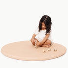 Untanned / Circle@Girl playing with blocks on Untanned Padded Mini Circle