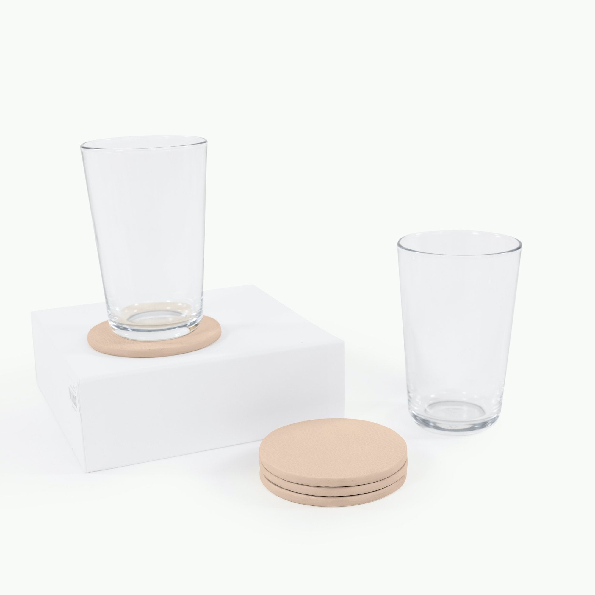 Untanned (on sale)@Glasses with Untanned Coasters