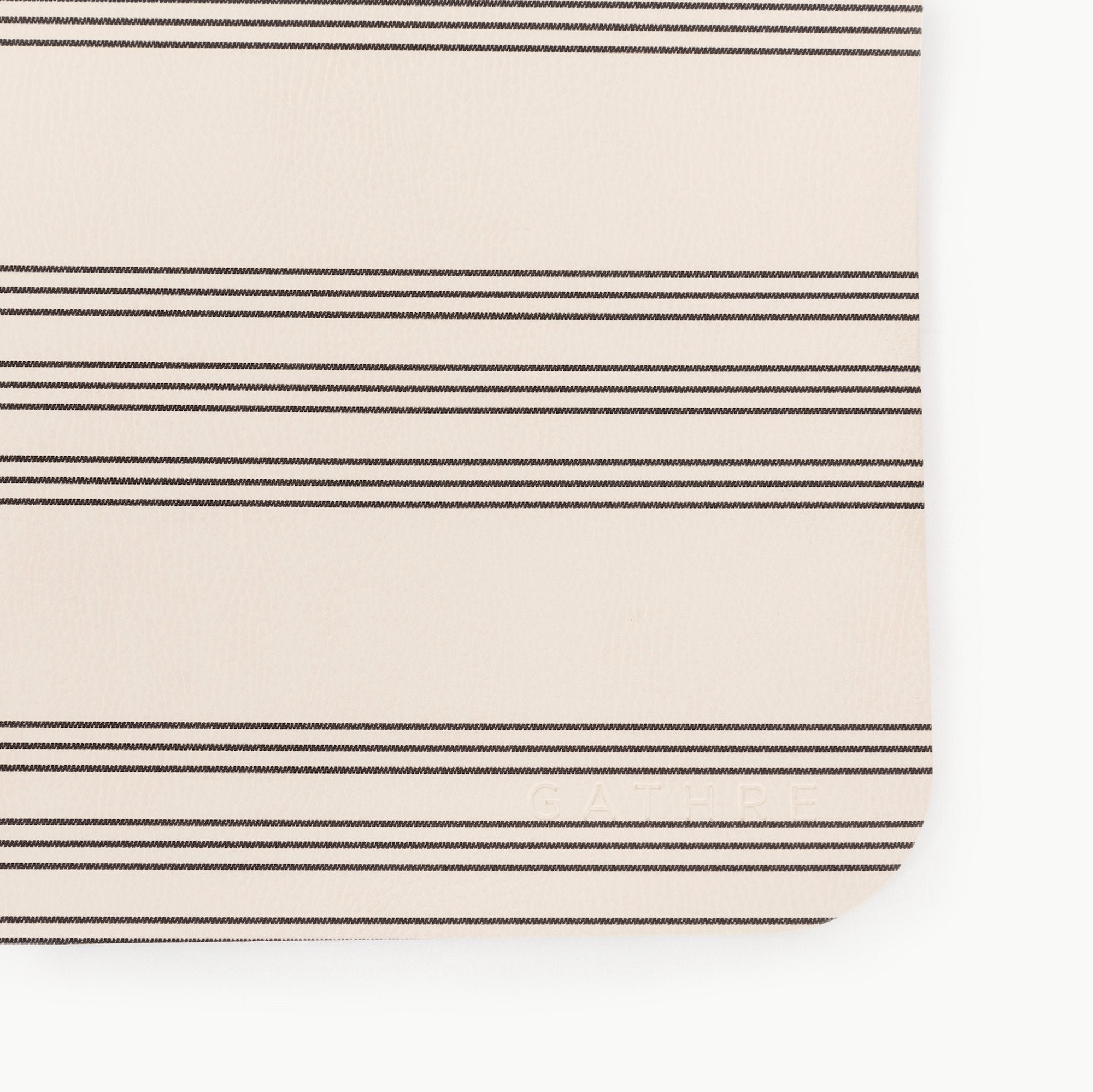 Pencil Stripe (on sale)@Gathre deboss on the Small Pencil Stripe Home Mat